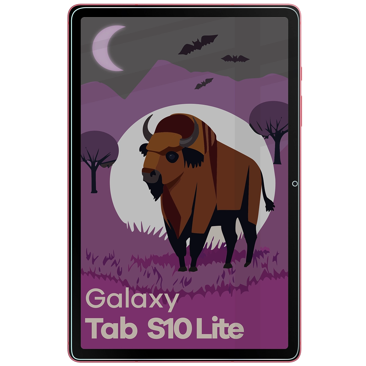Wizualizacja szkła Tab Hybrid Shadow nałożonego na telefon Galaxy Tab S10 Lite